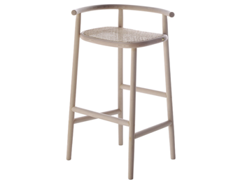 SINGLE CURVE BARSTOOL - High beech barstool by Wiener GTV Design - view 2
